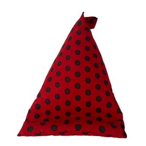 Cell Phone Pillow Stand Red Black Polka Dot (Ladybug) Fabric Handmade Holder